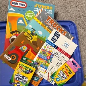 Crayola Coloring Activity Book Set with Colored Pencils and Washable Crayons